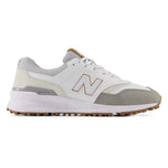New Balance 997 Spikeless Wide (EE) 골프 신발 - 흰색/회색