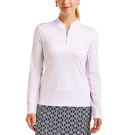 Nivo Leda golfshirt met lange mouwen en mock-hals voor dames - wit