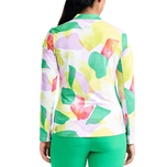 Nivo Wanita Lolita UV Lengan Panjang Mock Neck Golf Shirt - Green Classic