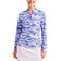 Nivo dames lolita uv lange mouw mock nek golfshirt - cobalt