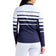Nivo Women's Lolita Uv Long Sleeve Mock Neck Golf Shirt - Puti/Navy
