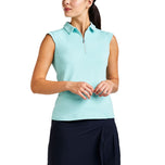 Polo de golf sans manches Nikki II Nivo pour femmes - Bleu Aruba