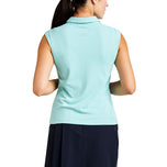 Polo de golf sans manches Nikki II Nivo pour femmes - Bleu Aruba