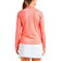 Nivo Women Nina Livcool Long Sleeve Mock Neck Golf Shirt - Melon