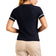Baju Polo Golf Nyla V-Neck Berkait Nivo Wanita - Tentera Laut