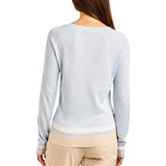 Nivo Women's Sofia V-Neck Golf Sweater - Ballad Blue