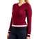 Nivo Sofia Golfpullover mit V-Ausschnitt für Damen – Kirsche
