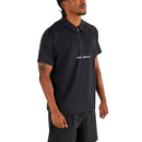 Malbon Performance Raglan Golfpoloshirt met Rits - Zwart