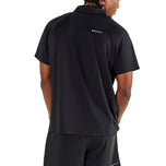 Malbon Performance Zip Raglan Golf Polo Shirt - Black