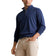 Peter Millar Albatross Cotton Blend Pique 1/4 Zip Pullover - Navy