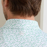 Peter Millar Cheers Performance Jersey Golfpoloshirt - Wit