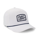 Casquette de golf Peter Millar Clubhouse Rope - Blanc/Marine