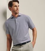 Peter Millar Hales Performance Jersey Golf Polo Shirt - Hitam