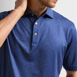 Peter Millar In The Rough Performance Jersey Polo de golf - Sport Navy