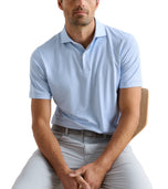 Polo de golf en jersey Peter Millar Mayfield Performance - Iris Mist