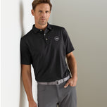 Polo de golf en jersey Peter Millar Solid Performance - Noir