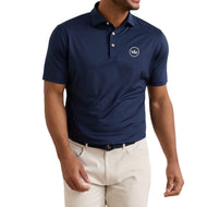 Peter Millar Solid Performance Jersey Golfpoloshirt - Marineblauw