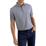 Polo de golf en jersey à manches longues Peter Millar Solid Performance - Marine