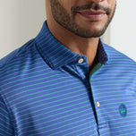 Peter Millar Winston Performance Mesh Golf-Poloshirt – Sport Navy