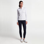 Peter Millar 女式轻质 Crown Sun 高尔夫衬衫 - 白色