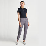 Peter Millar Women's Surge Gingham Performance Performance Pantalon de golf - noir