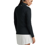 Peter Millar 여성 여성 라글란 슬리브 퍼스 1/4 미드 레이어 - 블랙
