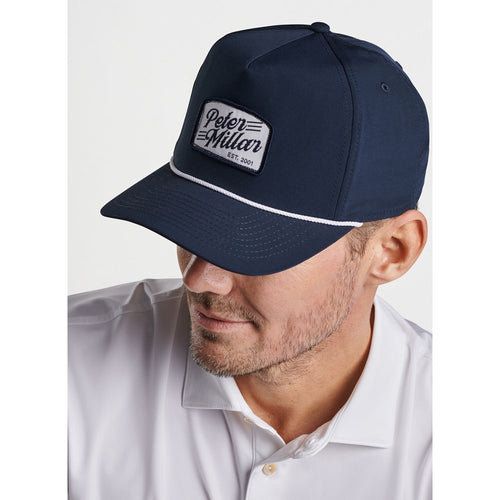 Peter Millar Clubhouse Rope Golf Cap - Navy/ White