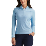 Peter Millar Women's Melange Raglan Sleeve 1/4 Zip Midlayer - Bonnet