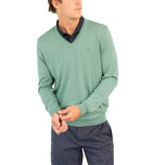 Sweater V-Neck Performa Ralph Lauren Performance Polo - Jersey Hijau