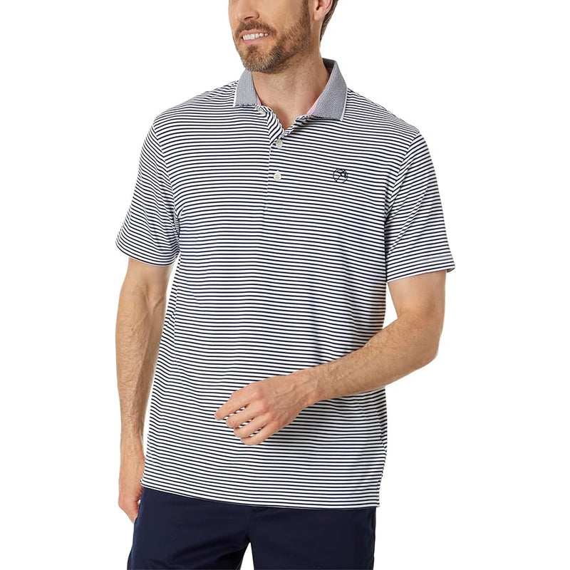Puma AP Mattr Traditions Golf Polo Shirt - Navy Blazer/ Bright White