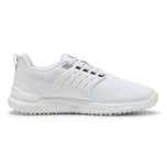 Puma Ignite Elever 2 Wide Widelesslesless Chaussures de golf - Puma White / Puma Black / Puma Silver