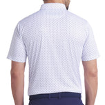 Puma Pure 2.0 Circle Cat Golf Shirt - Glow Putih/Tentera Laut Dalam