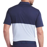 Puma Pure 2.0 Colourblock Golf Shirt - Haute Tropic/Deep Navy