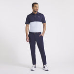 Puma Pure 2.0 Colourblock Golf Shirt - Haute Tropic/Deep Navy