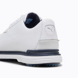Puma Royale Player Golf Shoes - Puma White/Deep Navy/Team Light Blue