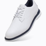 Puma Royale Player Golf Shoes - Puma White/Deep Navy/Team Light Blue