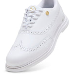 Puma Royale Wingtip Golf Shoes - Puma White/Vapor Grey/Grassy Green