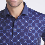 PUMA X PTC MICRO GOLF POLO SHIRT - Diepe marine