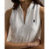 RLX Ralph Lauren 女款 Active Cable 1/4 拉鍊無袖高爾夫 Polo 衫 - 陶瓷白