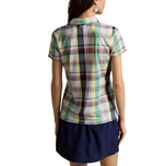 RLX Ralph Lauren dames bedrukt lichtgewicht Airflow golfpoloshirt - Spring Madras