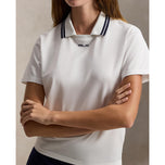 Polo de golf RLX Ralph Lauren pour femmes Tour Pique - Blanc céramique