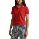 Rlx Ralph Lauren Women's Tour Shirt Golf - Bright Poppy / Ceramic White