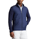RLX Ralph Lauren Cool Wool Jaket Golf Penuh Zip - Angkatan Laut Prancis