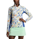 RLX RALPH LAUREN Dames UV Jersey 1/4 ZIP -pullover - Bloemen boeketafdruk