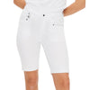 Rohnisch Women's Chie Bermuda Golf Shorts - White