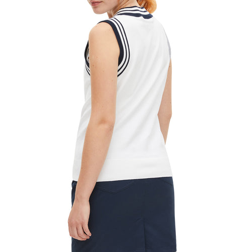 Rohnisch Women's Mae Knitted Golf Vest - Pure White