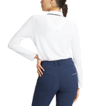 Rohnisch Women Miriam Long Sleeve Golf Polo Shirt - Puti