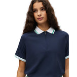 Rohnisch Women's Rib Golf Polo Shirt - Navy