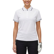 Rohnisch Dames Rib Golf Poloshirt - Wit