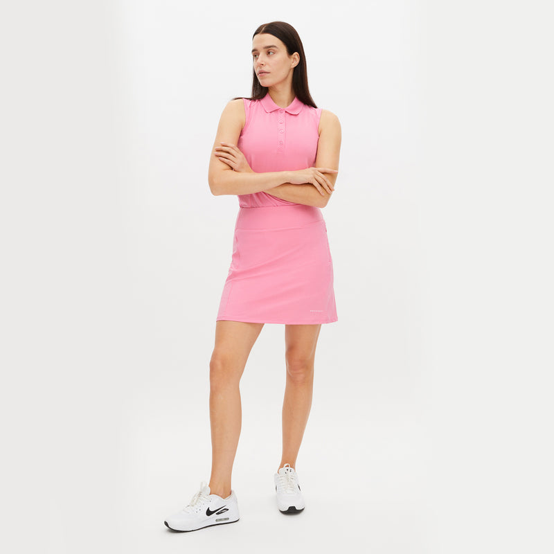 Rohnisch Women's Rumie Sleeveless Golf Polo Shirt - Pink Carnation